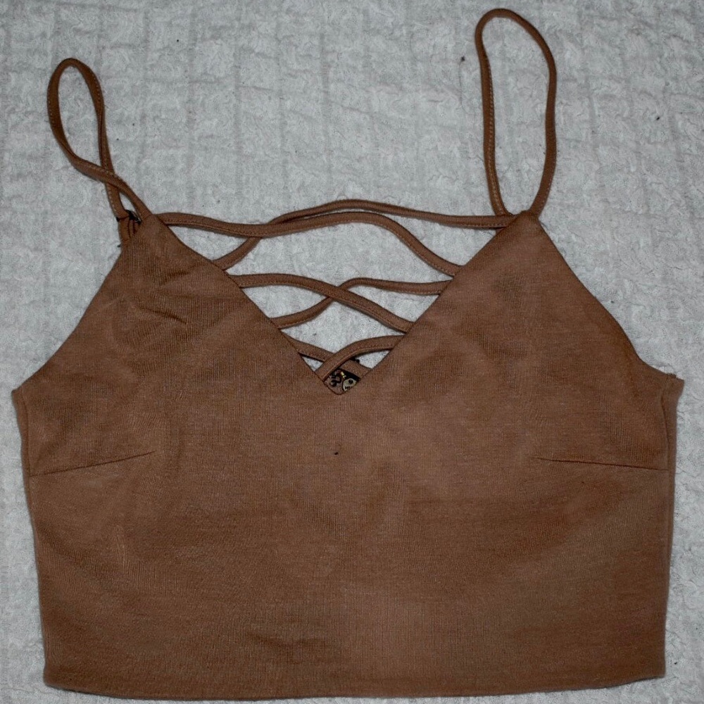 Tan Crop Top